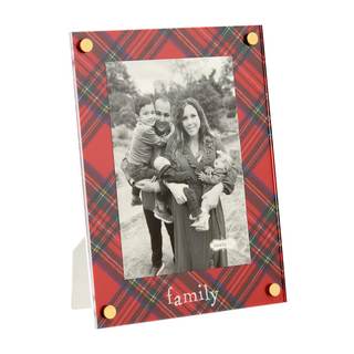 Mud Pie Acrylic Christmas Frame, Family, 8" x 6"