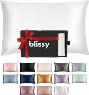 Blissy Silk Pillowcase - 100% Pure Mulberry Silk - 22 Momme 6A High-Grade Fibers - Silk…
