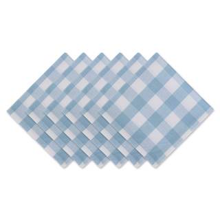 DII Buffalo Check Collection, Classic Farmhouse Cloth Napkin Set, 20x20, Light Blue &…