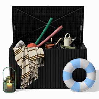 Veradek Everything Box - 120-Gallon Outdoor Storage Box | Durable Plastic Deck Box With…