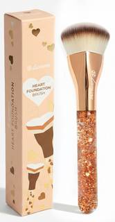 Lamora Heart Foundation Brush - Blending Liquid Cream Mineral Face Brush | Kabuki Contour…