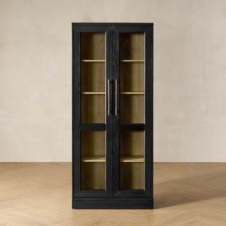 mopio Blake Tall Display Cabinet, Kitchen Buffet Pantry Cupboard, Trophy Display Case…