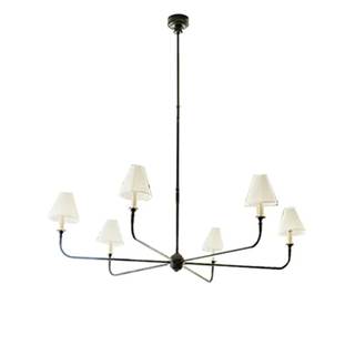 Luxurious 6-Lamp Simple Chandelier - Personality Art Study Bedroom Dining Room Chandelier…