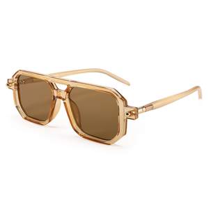 FEISEDY Vintage Square 70s Flat Aviator Sunglasses Women Men Classic Retro Stylish Frame…