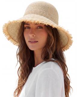 Beach Hats for Women - Straw Bucket Hats for Women, Packable Sun Hat Womens with Chin…