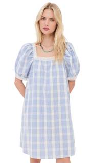 LE BOP Women's x Mally K. Goldman Canon Mini Dress Small Plaid