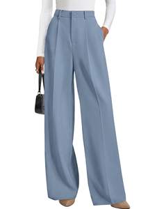PRETTYGARDEN Women's Flowy Wide Leg Dress Pants | Soft Tailored High Waisted, Palazzo…