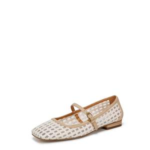 Franco Sarto Tinsley Mary Jane Flats 7 Ivory White Cage