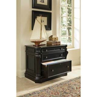 Hooker Furniture Telluride 2 Drawer Wood Lateral File Cabinet in Black