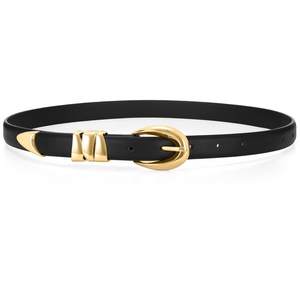 WHIPPY Women Skinny Leather Belt for Jeans Pants Dresses Ladies Fashion Waist Belt with…
