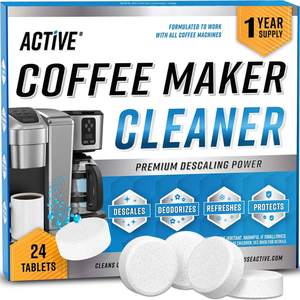 Coffee Machine Cleaner Descaler Tablets - 24 Count, Compatible With Nespresso, Keurig…