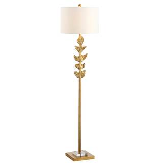 Safavieh Lighting Georgiana Gold Leaf 61.5-inch Floor Lamp (LED Bulb Included)