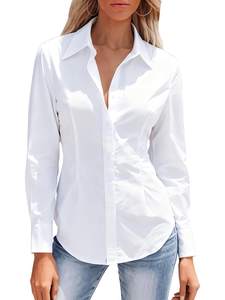 Mutitop Button Down Shirts for Women Long Sleeve Dress Shirts Wrinkle Free Collared Work…