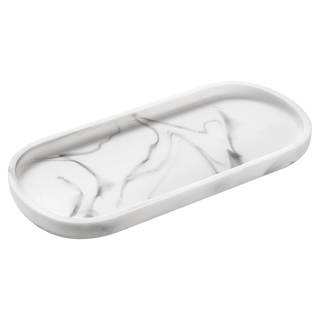Emibele Bathroom Tray Countertop Organizer, 10" Resin Oval Vanity Tray | Toilet Tank…