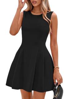 PRETTYGARDEN Summer A Line Dresses for Women Elegant Classy | Sleeveless Tank Top, Fit…