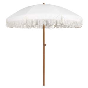 AMMSUN 7ft Patio Umbrella with Fringe Outdoor Tassel Umbrella UPF50+ Premium Steel Pole…