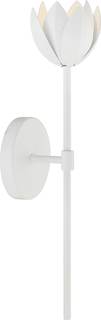 Meridian M90081WH Vintage Modern Farmhouse Wall Sconce, 1-Light 3.5 Watt, 19" H x 5" W…