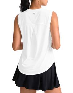 SANTINY Womens Workout Tank Top Lightweight Athletic Gym Yoga Running Shirt | Crew Neck…