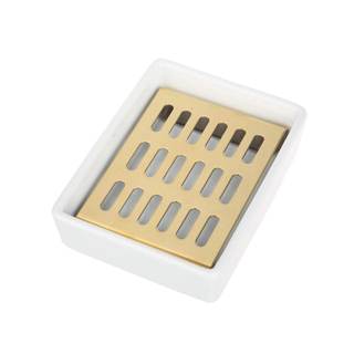 IMEEA Gold Soap Dish SUS304 Stainless Steel Gold Soap Holder for Bathroom Shower