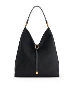 JW PEI Women's Aria Faux Suede Shoulder Bag Black