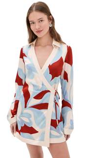 Seven Wonders Women's Amoree Long Sleeve Mini Dress X-Small Amoree Red