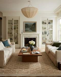 Loloi Chris Loves Julia Judy Natural/Ivory 5'-0" x 7'-6" Area Rug | JUD-07 Approx. 5x7…
