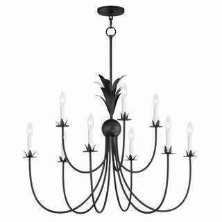 Maxim Lighting Paloma 9-Light Chandelier | Anthracite Finish | Modern Chandelier for…