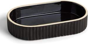 Preston Lane Ceramic Vanity Tray for Bathroom Countertop, Medium, Ink | Bathroom…