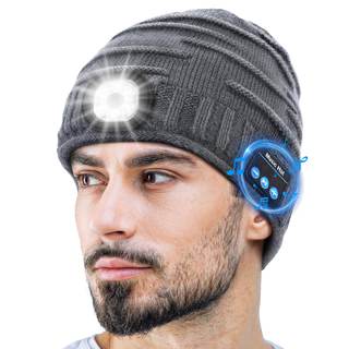 ZOOI Stocking Stuffers for Men Adults, Bluetooth Beanie with Light | Christmas Mens Gifts…