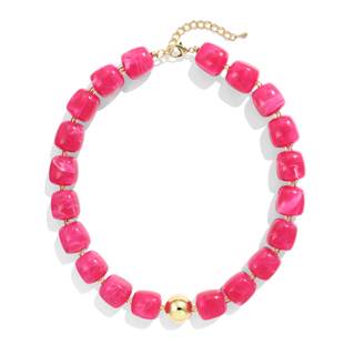 Colorful Chunky Necklaces for Women Multicolored Large Square Resin Beads Necklace Trendy…