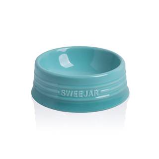 Sweejar Gradient Dog Bowl, Ceramic Dog Food Dish for Puppy and Kitten, Porcelain Pet Bowl…