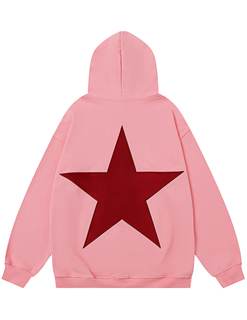 Aelfric Eden Star Hoodies Y2k Oversized Graphic Hoodies Aesthetic 90s Crewneck Sweatshirt…