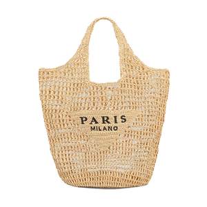 POOOPSSD New Woven Bag, Straw Mesh Tote Bag, Beach, Shoulder Bag, Hobo Women, Foldable…