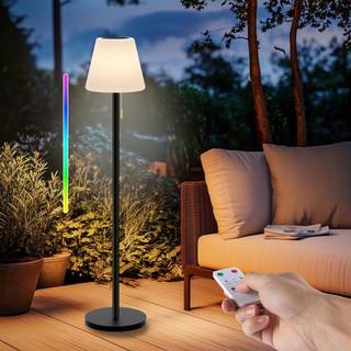 Outdoor Floor Lamp Solar Outdoor Lamps for Patio Waterproof Rechargeable Floor Lamp…