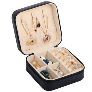 17Dec Small Travel Jewelry Case Organizer,Mini Travel Essentials for Women,Bridesmaid…