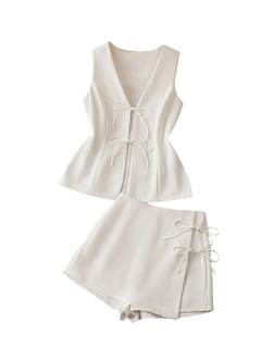 SOLY HUX Womens 2 Piece Summer Outfits Matching Sets Vest and Skort Shorts | Sleeveless…