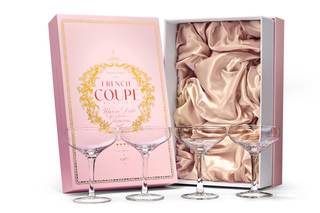 GLASSIQUE CADEAU French Small Vintage Champagne Coupe Glasses | Set of 4 | 6 oz Crystal…