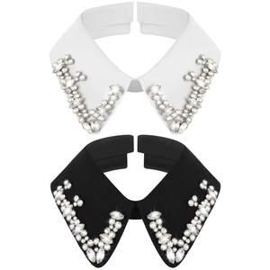 Geyoga 2 Pcs Dickey Rhinestones Collar for Women Detachable Fake False Collar Choker…