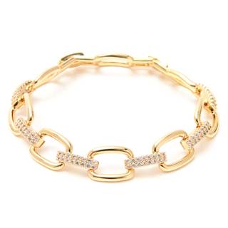 14K Gold and Silver Plated Special Cain Link with Toggle Clasp Closure in Daily or Party…