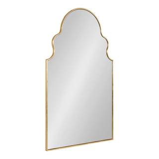 Kate and Laurel Vania Moroccan Arch Decorative Wall Mirror, 20 x 34, Gold, Modern Arched…