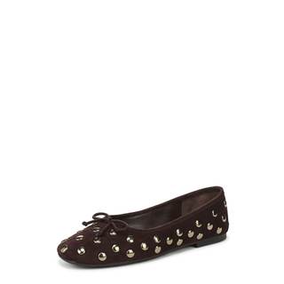Sam Edelman Women's Alie Ballet Flats 9.5 Café Noir Stud