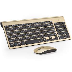 Wireless Keyboard and Mouse Ultra Slim Combo, TopMate 2.4G Silent Compact USB 2400DPI…