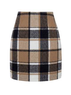ANRABESS Women's Plaid Skirt Bodycon Pencil Mini Skirts | High Waist Side Zipper Soft…