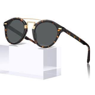 CARFIA Small Face Acetate Double Bridge Sunglasses for Women Polarized | UV 400…