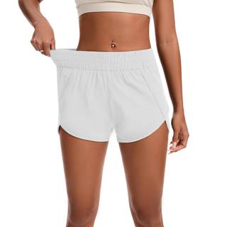 Womens Running Shorts Elastic High Waisted Shorts Quick Dry Athletic Shorts Pants X-Large…