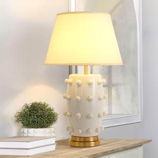 Modern Ceramic Linden Table Lamp, 30", White | Ball Farmhouse Design, Classic Nightstand…