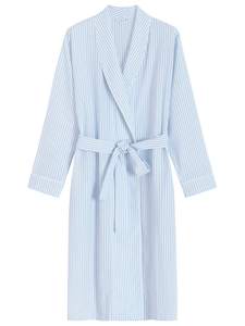 Latuza Women's Seersucker Robe Cotton Bathrobe with Pockets