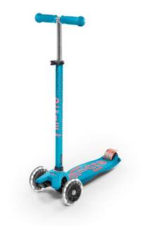 Micro Kickboard Maxi LED 3-Wheel Kids Scooter, Ages 5-12, Up to 110lbs | Lean-to-Steer…