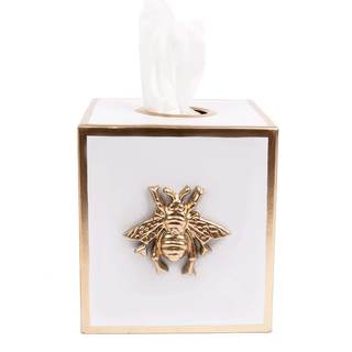 Jaye’s Studio Decorative Tissue Box Holder for Bathroom Accessories Gold, Metal Tissue…