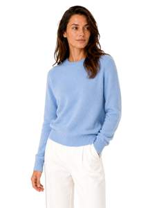 State Cashmere Women’s Essential Crewneck Sweater 100% Pure Cashmere Classic Long Sleeve…